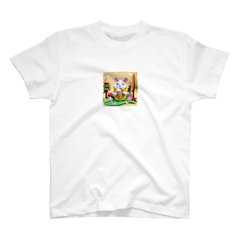 ice meets オリガミモグラ Regular Fit T-Shirt