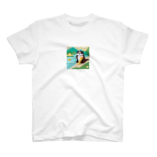 ice meets オリガミカワウソ Regular Fit T-Shirt