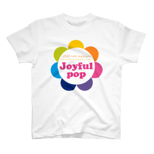 【お花ロゴ】Joyful pop. スタンダードTシャツ