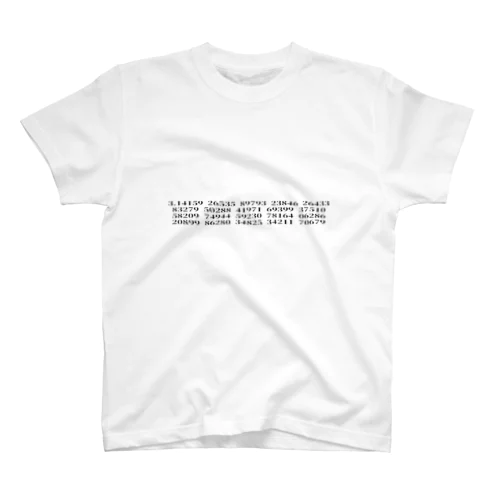円周率100桁 Regular Fit T-Shirt