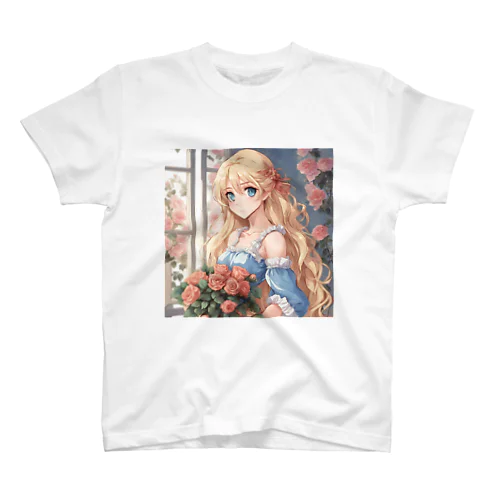 花束バラ子さん スタンダードTシャツ