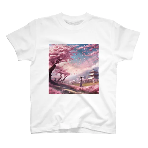舞い散る桜 スタンダードTシャツ