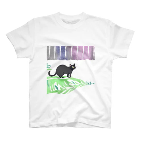 なんか抜けてる黒猫 スタンダードTシャツ