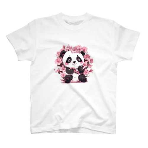 満開桜とパンダ Regular Fit T-Shirt