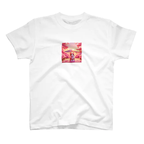富士山ネコちゃん Regular Fit T-Shirt