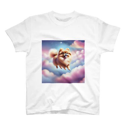 雲の上のポメラニアン Regular Fit T-Shirt