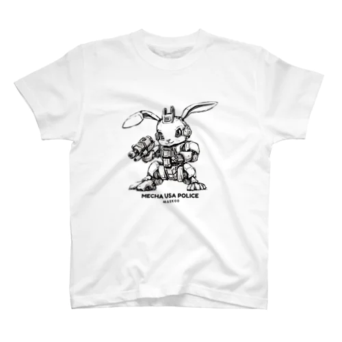 メカうさポリス Mark00 Regular Fit T-Shirt