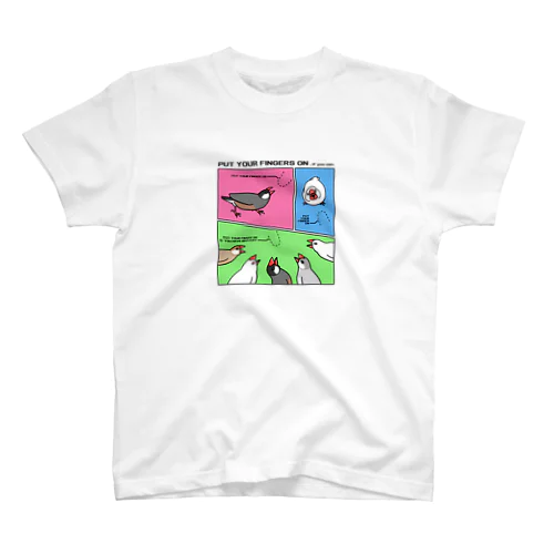 いつでも文鳥キャルキャル スタンダードTシャツ