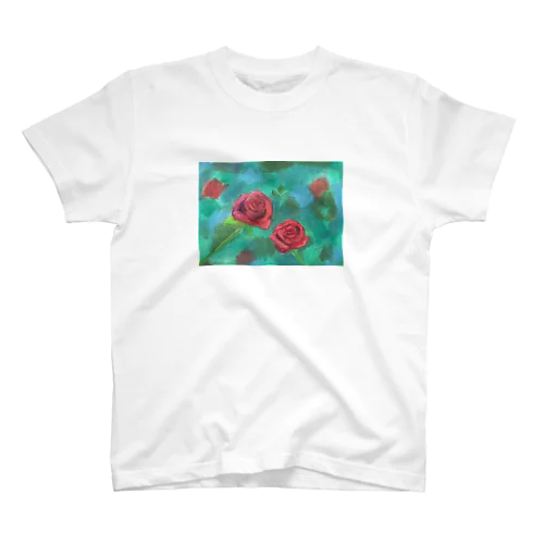 薔薇の絵 スタンダードTシャツ