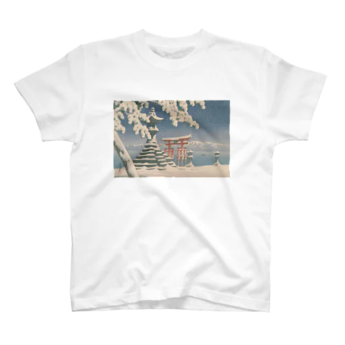 厳嶋之雪 / Snow at Itsukushima スタンダードTシャツ