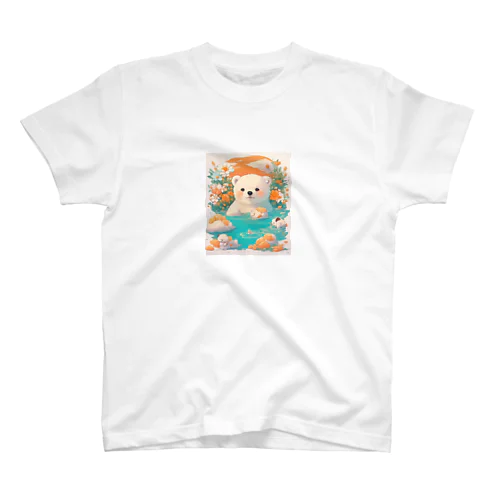 ふわふわなキャラクター、シロクマちゃんが登場！ スタンダードTシャツ