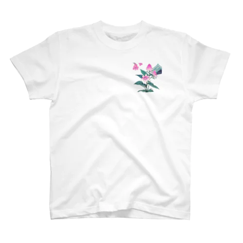 RetrowaveFlower-ミツマタ- Regular Fit T-Shirt