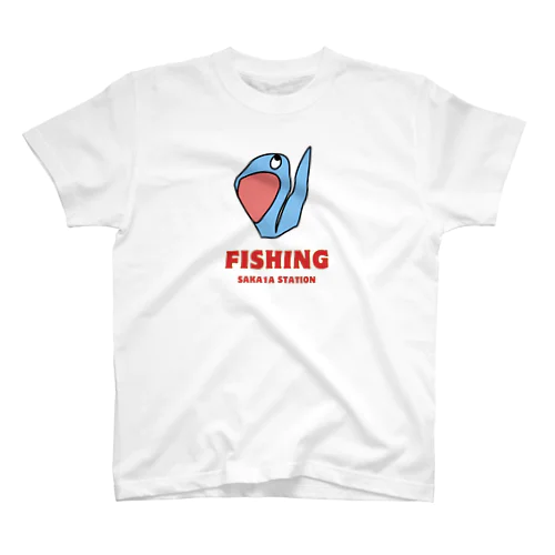 SAKA1A STATION fishing LOGO Regular Fit T-Shirt