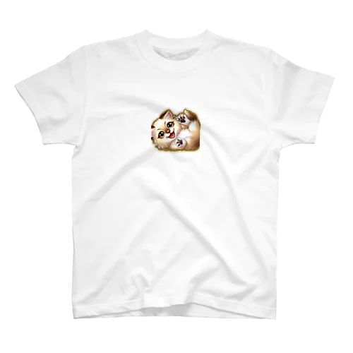 子猫LINEスタンプ Regular Fit T-Shirt