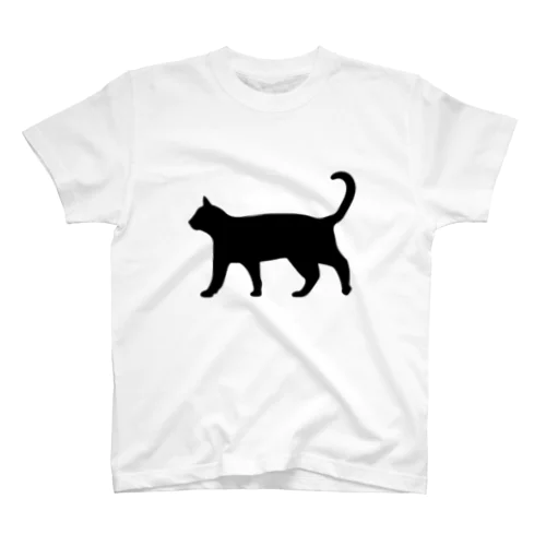 黒猫は見ていた　ねこ スタンダードTシャツ