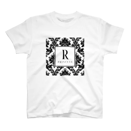 ダマスク柄シリーズ（白） Regular Fit T-Shirt