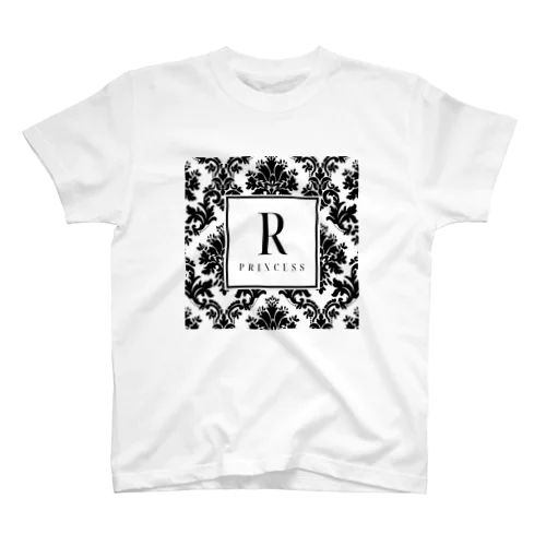 ダマスク柄シリーズ（白） Regular Fit T-Shirt