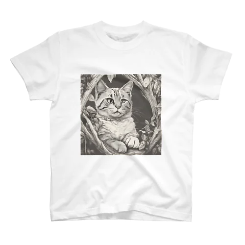 WOOD CAT スタンダードTシャツ