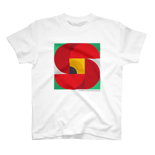 "Flower" s-red スタンダードTシャツ