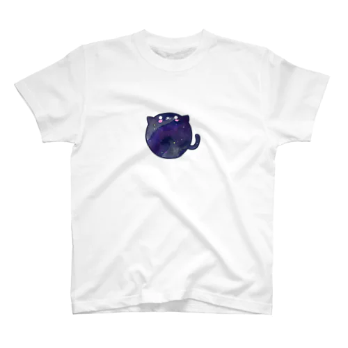 宇宙ネコ(縁取りあり) Regular Fit T-Shirt