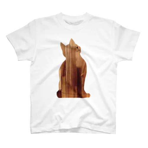 おすわり猫シルエット スタンダードTシャツ