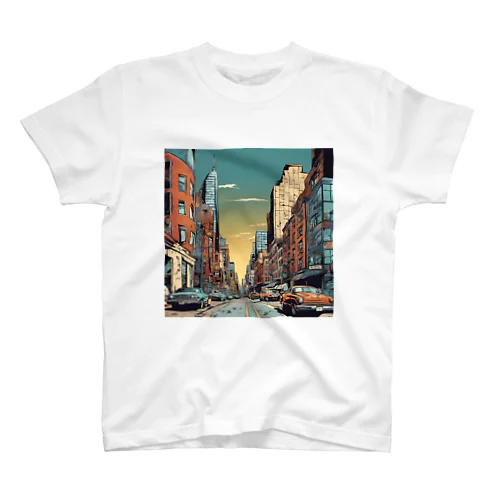 American Comic City Landscape 1 スタンダードTシャツ