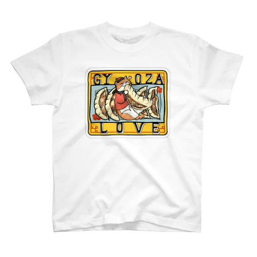 中華猫　餃子LOVE Regular Fit T-Shirt