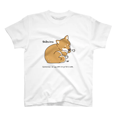 ため息柴犬 Regular Fit T-Shirt