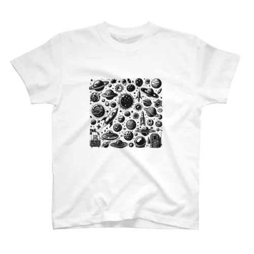 モノクロ宇宙 スタンダードTシャツ