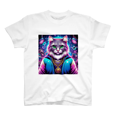 イケ猫DJ Regular Fit T-Shirt