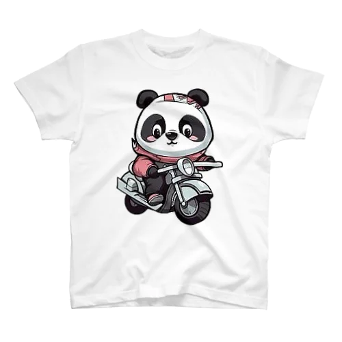 Cute bike and panda-chan スタンダードTシャツ