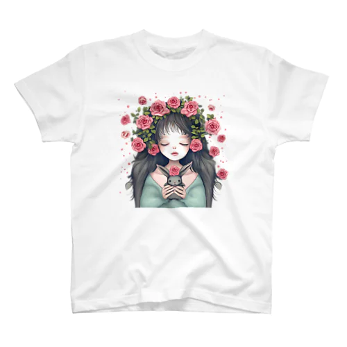 少女とウサギの薔薇物語 スタンダードTシャツ