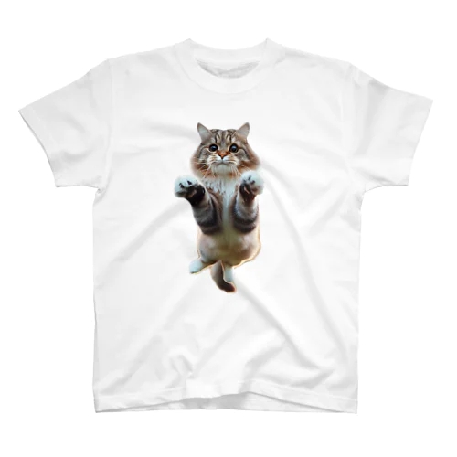 飛びつく猫 スタンダードTシャツ