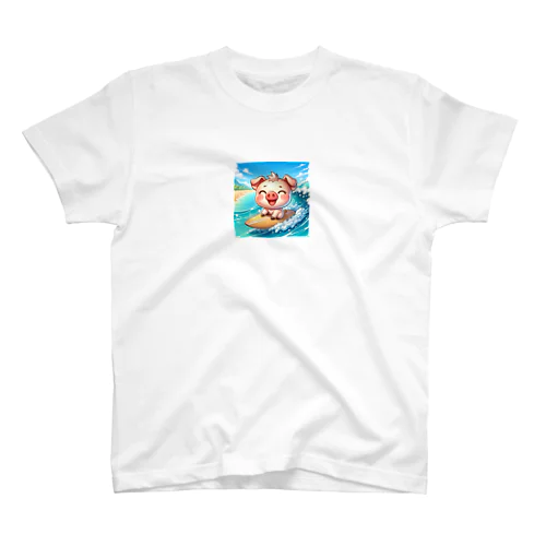 ブタ　In ハワイ スタンダードTシャツ