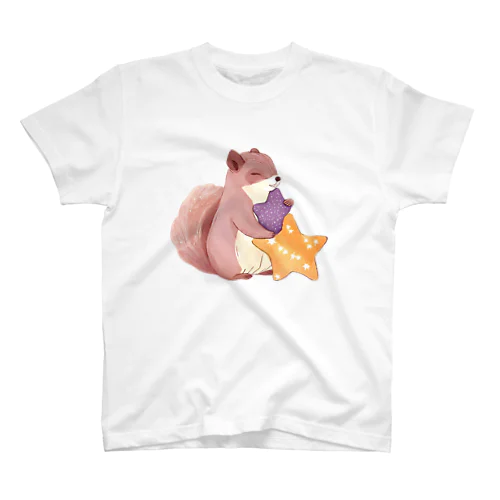 星が好きなリスのりり スタンダードTシャツ