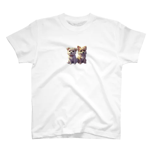 2匹のかわいい犬ちゃん Regular Fit T-Shirt