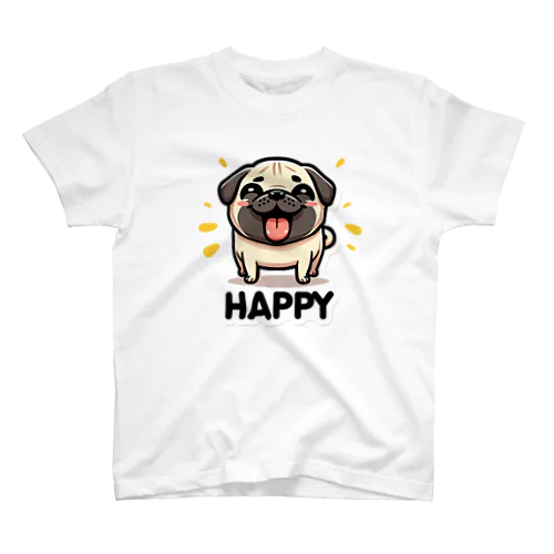 【ぱぐのすけ】シリーズ（Happyバージョン） Regular Fit T-Shirt