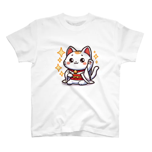 よんまねきねこ Regular Fit T-Shirt