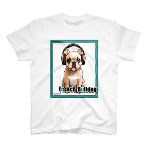 集まれ犬好き / Gathering Dog Lover (French bulldog) ロングTシャツ、パーカーなど スタンダードTシャツ