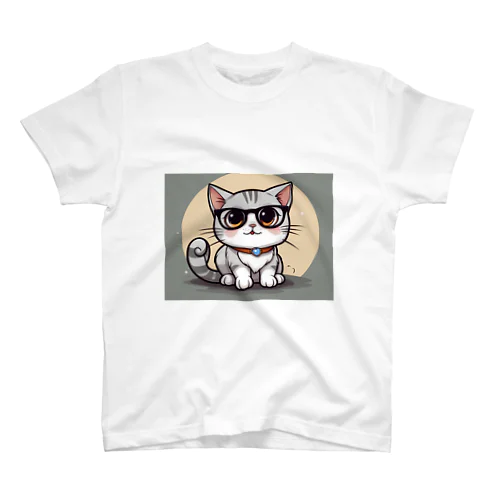ネコ　メガネをかけている Regular Fit T-Shirt