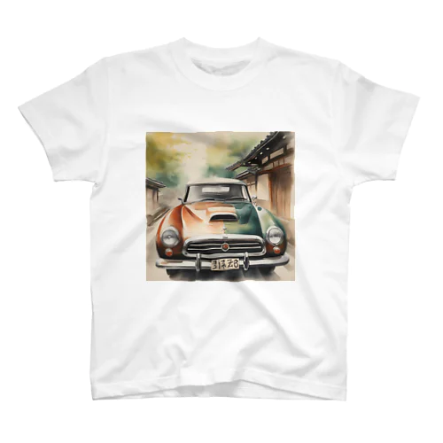 レトロで魅力的な自動車 スタンダードTシャツ