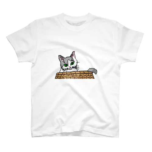 ひょっこり猫ちゃん。 スタンダードTシャツ