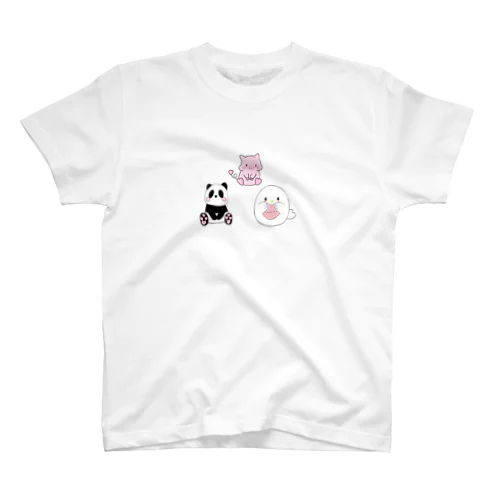 ハートファミリー3人記念 スタンダードTシャツ