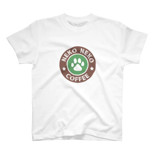 NEKO NEKO COFFEE ロゴ風スタンプ Regular Fit T-Shirt