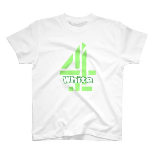 No4 white スタンダードTシャツ