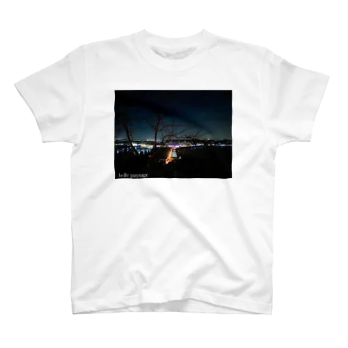 belle paysage 湘南の夜景 スタンダードTシャツ