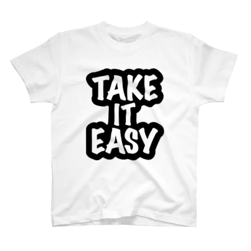 テイクイットイージー Take It Easy ブラック Regular Fit T-Shirt