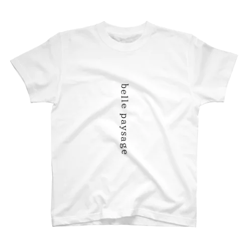 belle paysage ロゴtシャツ 縦version Regular Fit T-Shirt