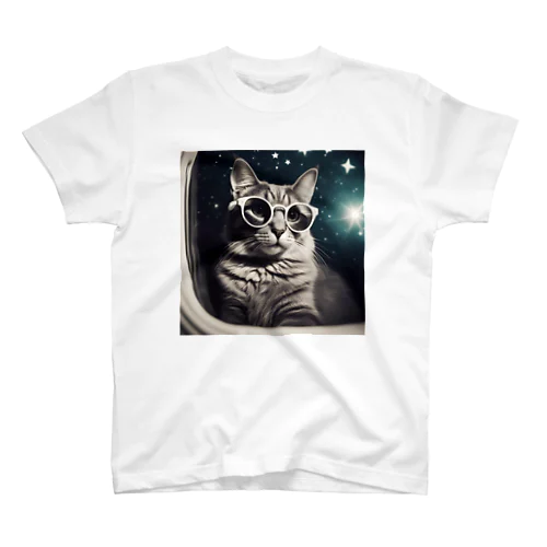 宇宙旅サングラスねこ スタンダードTシャツ