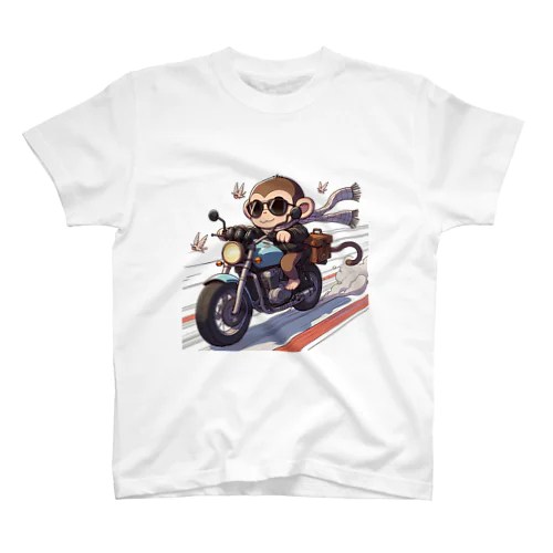 愛くるしい猿が乗った子供向けバイクが登場！ Regular Fit T-Shirt